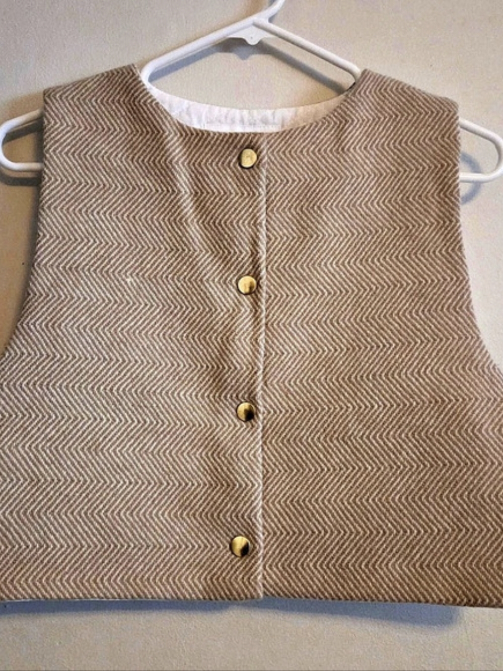 Merrick Maria Wool Vest, XS Cropped Length